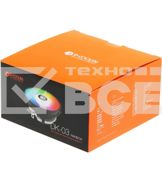 Кулер ID-COOLING DK-03 RAINBOW черный/серебристый 120мм алюминий 1800rpm 26db 4-pin 100W 63мм