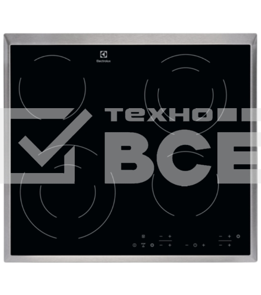 Электрическая варочная поверхность Electrolux EHF6342XOK Hi-Light, независимая, черный