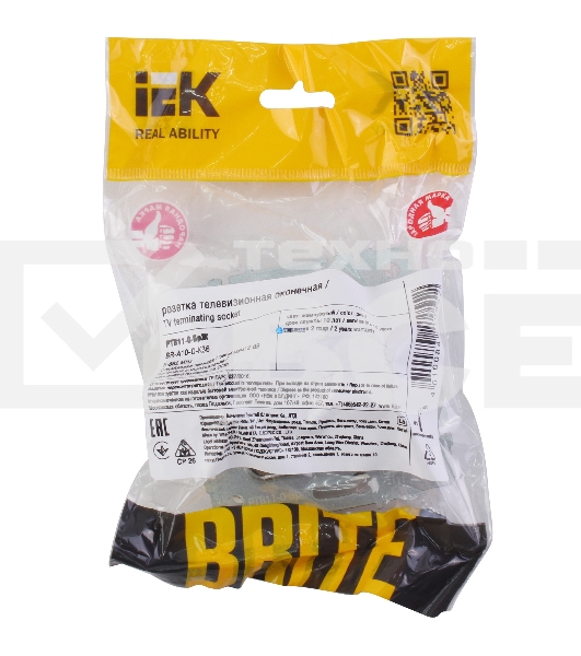 Розетка TV оконечная IEK BRITE РТВ11-0-БрЖ жемчуг