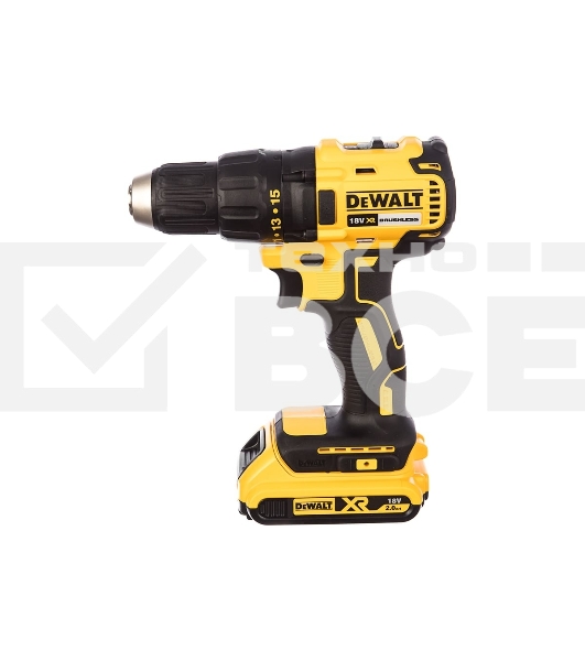 Аккумуляторная безударная бесщеточная дрель - шуруповерт XR DEWALT DCD777D2T-QW