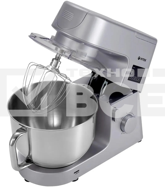Миксер планетарный Vitek VT-PM0550 2000Вт серебристый