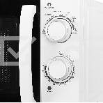 Микроволновая печь Kraft KF20MW7W-102M белый, 20 л, 700 Вт, переключатели - поворотный механизм, фото5