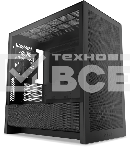 Корпус без блока питания Case NZXT H3 Flow (2025), Midi-Tower, TG, 1x120мм, 1xUSB-A 3.2 + 1xUSB-C 3.2, mATX, mITX черный