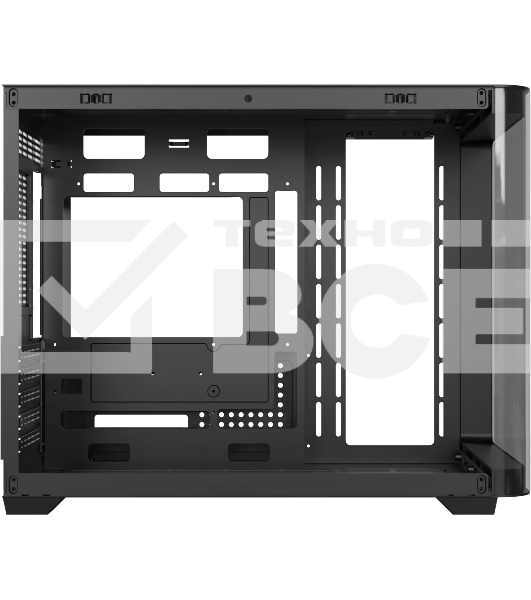 Компьютерный корпус AeroCool/Formula Crystal U2M Floe черный без БП mATX 1xUSB 3.0 1xUSB3.1 audio bott PSU