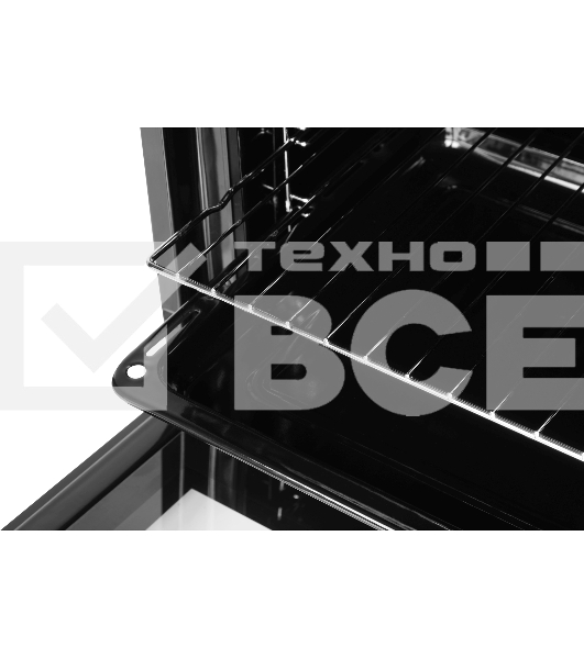 Духовой шкаф Электрический Hyundai HEO 6631 BG черное стекло