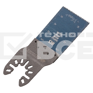 Насадка для МФИ Denzel режущая пазовая прямая, HCS, по дереву, 34 х 1,4 мм, мелкий зуб