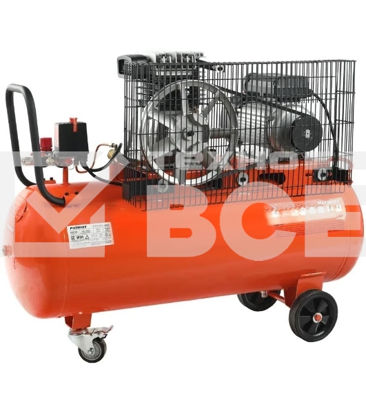 Компрессор поршневой Patriot PTR 100-440I масляный 440л/мин 100л 2200Вт оранжевый