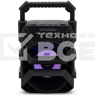 Колонка портативная Hyundai H-PS1000 черный 9 Вт 1.0 BT/USB 10м 500mAh