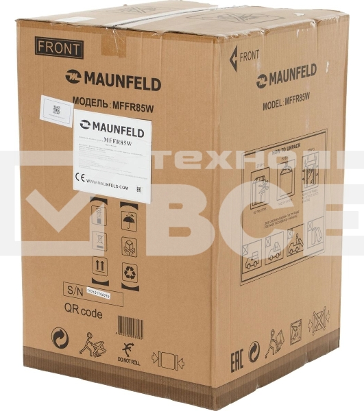 Морозильная камера Maunfeld MFFR85W, белый, 80л, 3 ящика