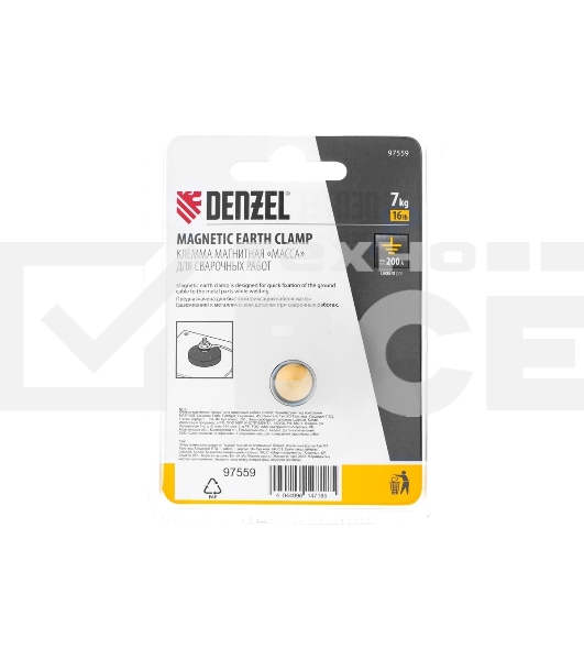 Клемма магнитная Denzel 'масса' для сварочных работ