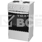 Плита электрическая Darina S EM 521 404 W белый/черный, конфорок 2 шт, духовка 45 л, 50 см x 85 см x 41 см, фото 1