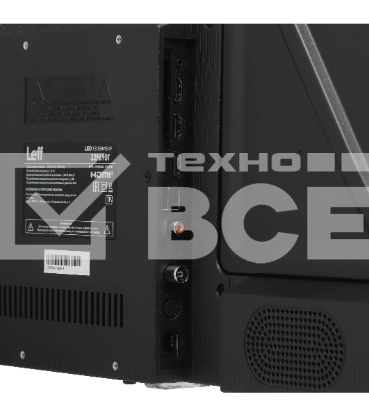 Телевизор LEFF 32' 32F690T черный DLED FHD 60Hz Smart TV Салют