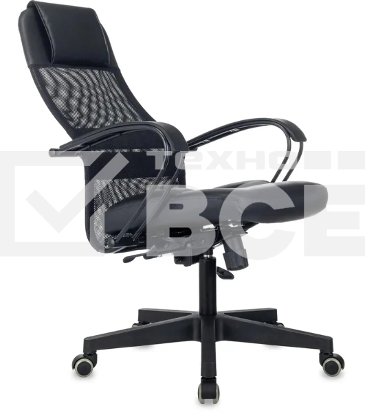 Кресло эргономичное Бюрократ CH-NOVA LUX черный сетка/ткань крестов. пластик