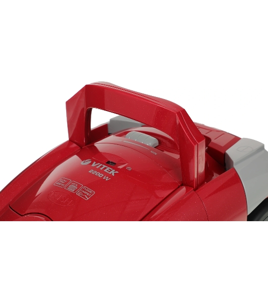 Пылесос Vitek VT-1820 красный/черный, 400/2200 Вт, уборка сухая, пылесборник мешок 4 л