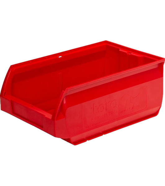 Ящик сплошной ТАРА.РУ Milano 5003 красный 350х230х150мм PP 10038