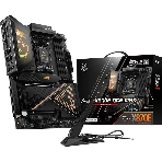 Материнская плата MSI MEG X870E ACE MAX, AM5, AMD X870E, 4xDDR5 (до 256 ГБ), 4xSATA, 5xM.2 (2xPCIe 5.0, 3xPCIe 4.0), 2xPCIe 5.0 x16, 1xPCIe x4, 1xHDMI, 1x5Gb LAN, 1x10Gb LAN, Wi-Fi 7, Bluetooth 5.4, 2xUSB-C 40Gbps (USB4), 2xUSB-C 20Gbps, 2xUSB-A 10Gbps, 7xUSB-A 5Gbps, 3x3.5 мм + S/PDIF оптический, 7.1, чёрный, с подсветкой, ATX, фото 1