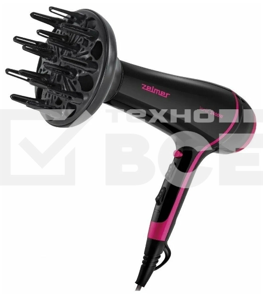 Фен Zelmer ZHD8360 BLACK/PINK