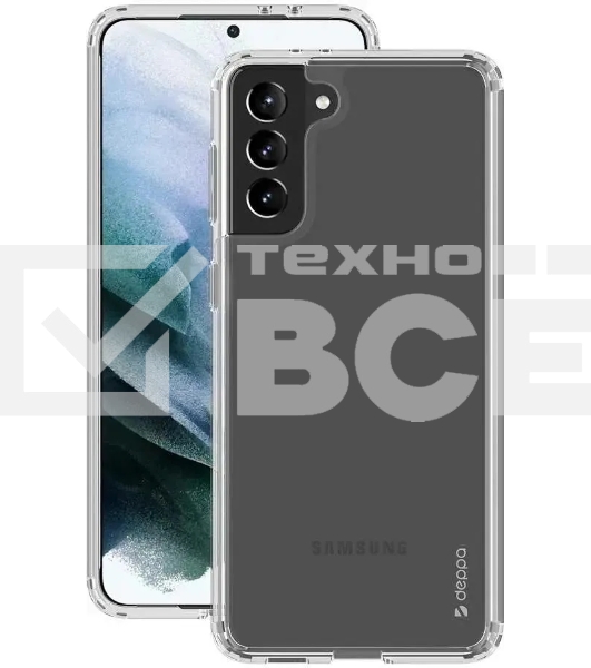 Чехол (клип-кейс) Deppa для Samsung Galaxy S21+ Gel Pro прозрачный (870032)