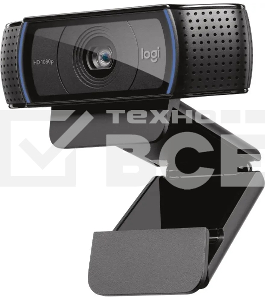 Камера Web Logitech HD Pro C920 черный 3Mpix (1920x1080) USB2.0 с микрофоном (960-001062)