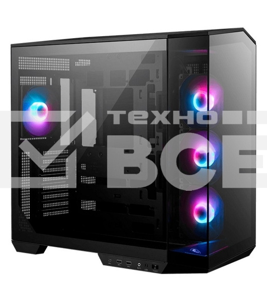 Компьютерный корпус MSI MAG Pano 100R PZ , Mid Tower, ATX, 2xUSB 3.2 Gen 1, 1xUSB 3.2 Gen2 Type-C, 3x120mm ARGB Reverse Blade Fan, 1x120mm ARGB Fan, ARGB+PWM Control Board,Tempered Glass Window, Brown Box