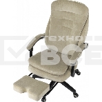 Кресло руководителя Бюрократ T-9950MSG-F Fabric песочный Light-21, крестов. пластик, подст. для ног, фото18