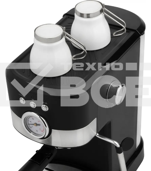 Кофеварка рожковая ENERGY EN-256R (108169) черный, исп. кофе - молотый, 1,2 л, 1100 Вт, 15 бар