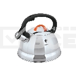 Чайник для плиты LEONORD Freundlich-3001QS из нержавеющей стали со свистком, 2,3л (в уп. 6 шт), фото 1