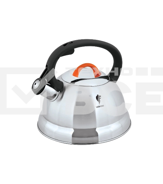 Чайник для плиты LEONORD Freundlich-3001QS из нержавеющей стали со свистком, 2,3л (в уп. 6 шт)