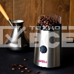 Кофемолка ARESA AR-3605 220-240В 50Гц 300Вт Вместимость контейнера для зерен 65 г. Корпус из металла, прозрачная крышка Импульсный режим работы Нож из нержавеющий стали Защита от случайного включения Возможность помола специй, орехов и сухофруктов, фото3