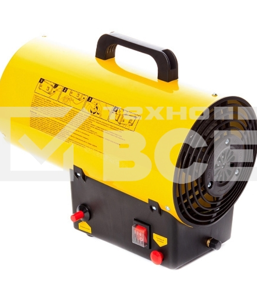 Тепловая пушка газовая RedVerg RD-GH12 1200Вт желтый/черный