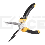 Удлиненные плоскогубцы Deli DL2108Z 200мм, сталь CrV, прорезиненная двухкомпонентная ручка, фото2