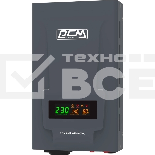 Стабилизатор напряжения Powercom WM-500VA 400Вт 500ВА графитовый