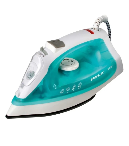 Утюг паровой Ergolux 13126 ELX-SI01-C40 электр. 1600Вт 220-240В тефлон аквамарин