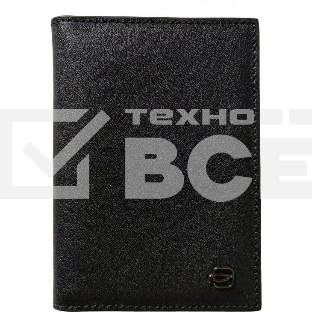 Обложка для документов Piquadro Black Square PP5256B3/N, черный, натур.кожа