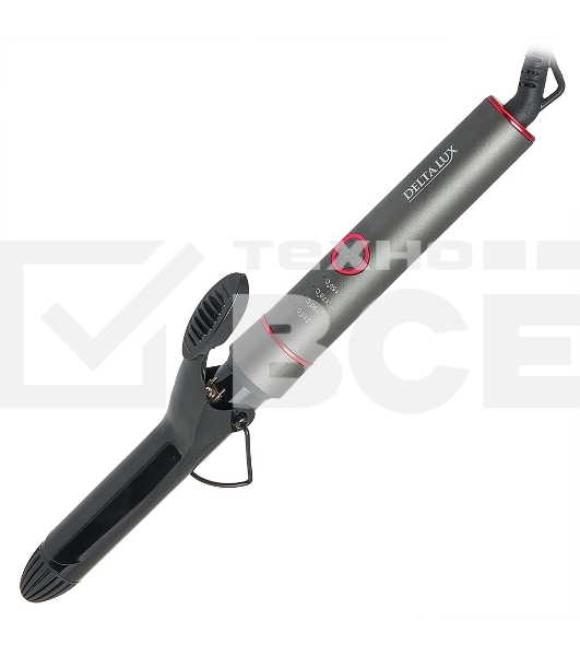 Щипцы для завивки волос DELTA LUX DE-5401 темно-серый, 25 мм, 210 °C, 4 режима