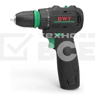 Дрель-шуруповерт DWT ABSP-12 NQ-2 BMC, 12 В, 2 Ач, 35 Нм, бесщеточный