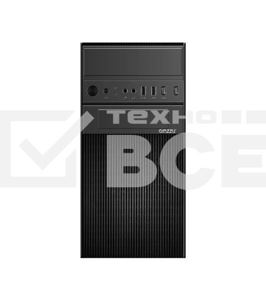 Компьютерный корпус Ginzzu D190 2*USB 2.0,AU