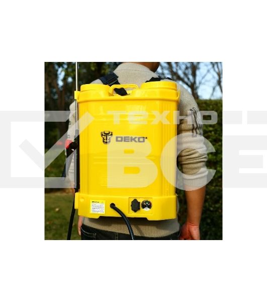 Опрыскиватель Deko DKSP10 16л желтый (065-0954)