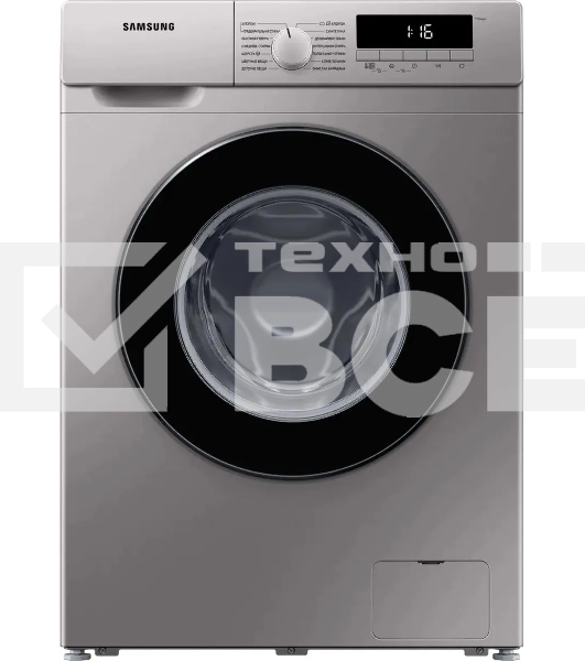 Стиральная машина Samsung WW80T3040BS/LP серебристый, загрузка фронтальная 8 кг, 1400 об/мин, класс: A