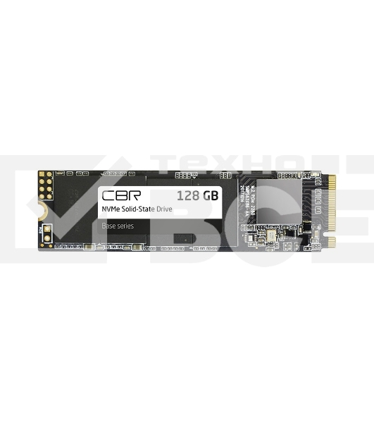 Накопитель SSD CBR Base, 128Gb, M.2 2280, PCIe 3.0 x4, NVMe, R/W 1700/1400