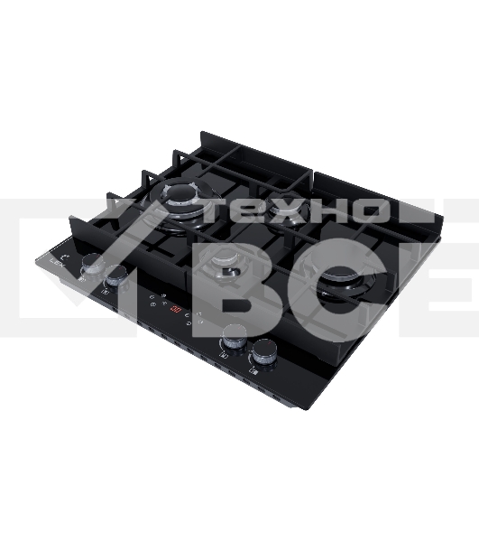 Газовая варочная поверхность LEX GVG 644 T BL независимая, черный