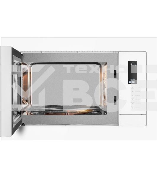Микроволновая печь встраиваемая Weissgauff HMT-625 Touch Grill белый, 25 л, 900 Вт, переключатели - сенсор