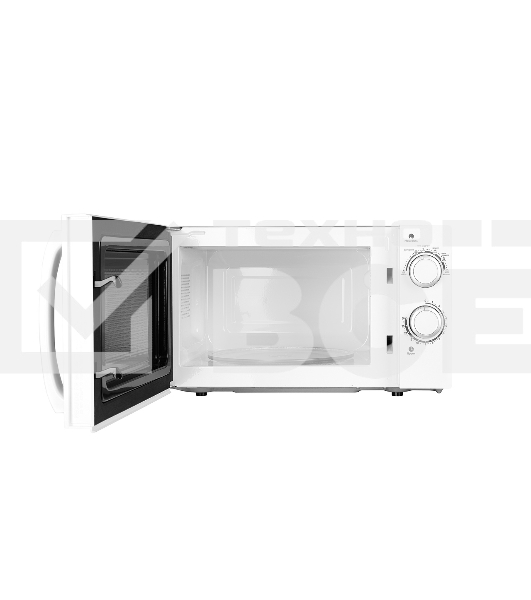 Микроволновая печь Kraft KF20MW7W-102M белый, 20 л, 700 Вт, переключатели - поворотный механизм