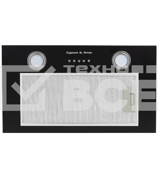 Вытяжка встраиваемая Zigmund & Shtain K 018.5 B черный, 50 см, 660 куб. м/ч, 58.6 дБ