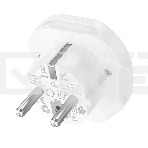 Сетевой переходник адаптер для евророзетки Hoco AC6 10А 250В белый, фото3