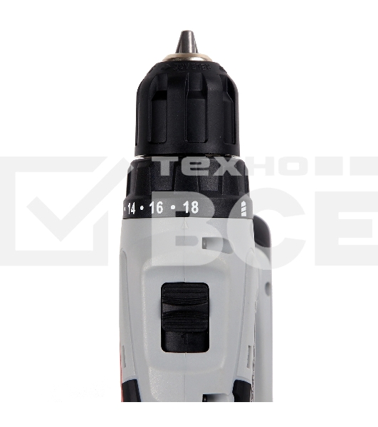 Дрель-шуруповерт аккумуляторная ИНТЕРСКОЛ ДА-10/18ЭР 35 ПРОМО, 18В, 1400 об/мин, с 2 АКБ 2 Ач и ЗУ