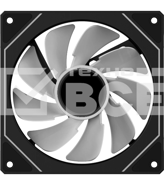 Вентилятор для корпуса Ocypus Gamma F12 ARGb REVERSE BLADE BK (Gamma-F12-BK1AM01X-GL)