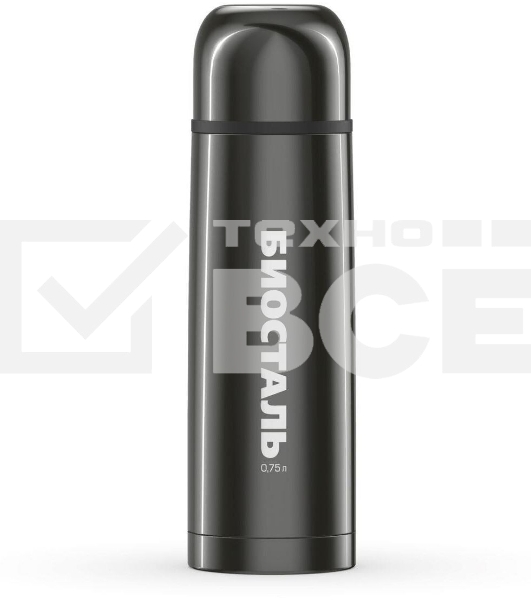 Термос Biostal (0,75 литра), вороненая сталь