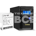 Источник бесперебойного питания (инвертор, синус, для котла) ExeGate SineTower SN-600.LCD.AVR.2SH 600VA/360W, чистая синусоида, LCD дисплей, AVR, 2*Schuko, линейно-интерактивный, черный, фото 1