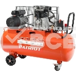 Компрессор поршневой Patriot PTR 100-440I масляный 440л/мин 100л 2200Вт оранжевый, фото 1